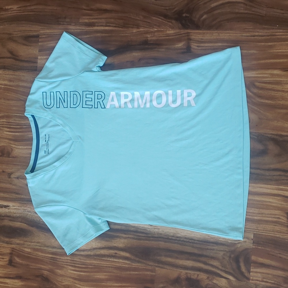 Under Armour athletic top mint green color size small